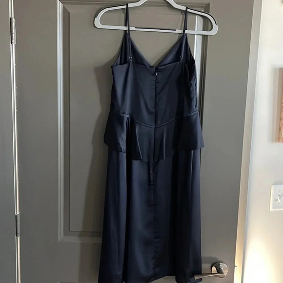 Excellent Condition Banana Republic Satin Ruffle Dress - Picture 2 of 5